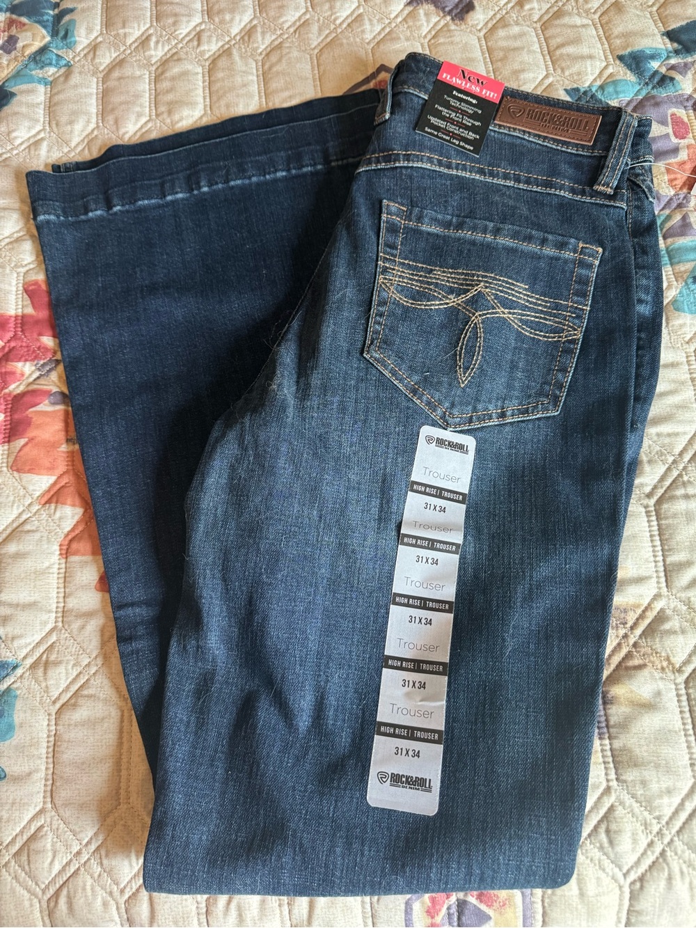Rock & Roll Cowgirl Dark Blue High-Rise Women’s Jeans